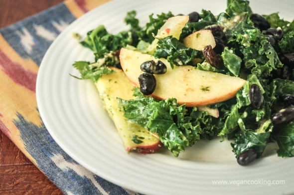 Jalapeno Kale Waldorf Salad