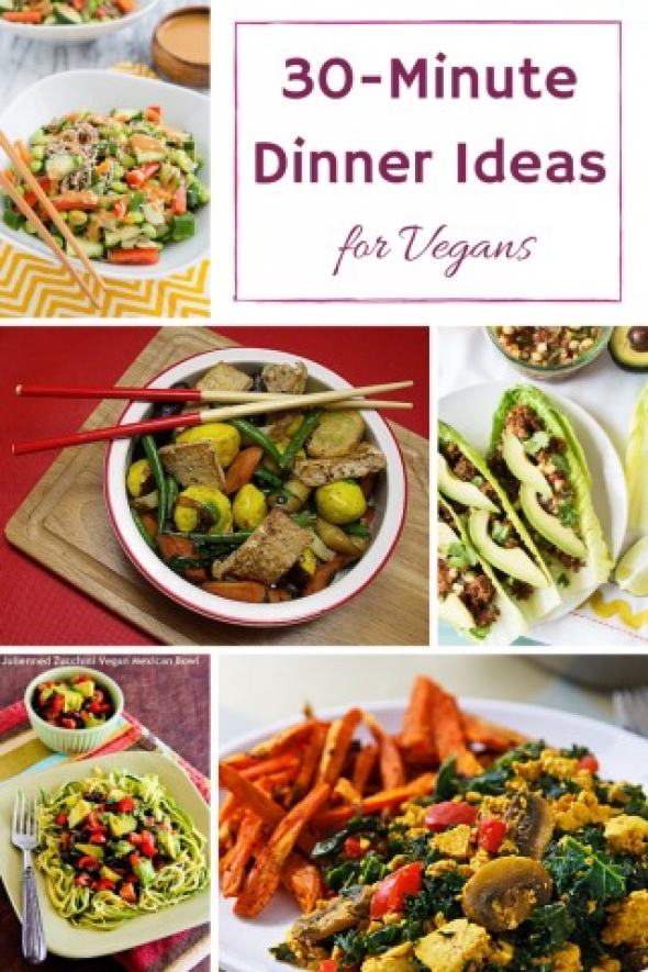 Twelve Fast and Easy 30 Minute Vegan Dinners