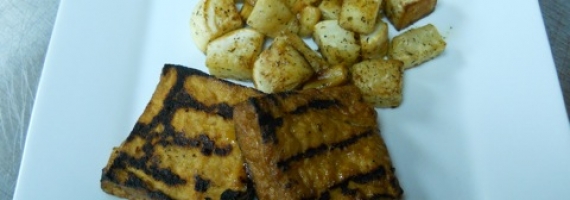 What’s For Dinner? BBQ Tofu and Roasted Turnips