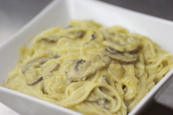 What’s For Dinner? Linguini with Mushrooms & Creamy Sauce
