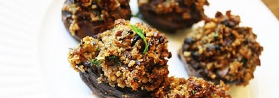 Stuffed Portobello Appetizers — So Good, So Vegan! Stuffed Portobello Appetizers — So Good, So Vegan!