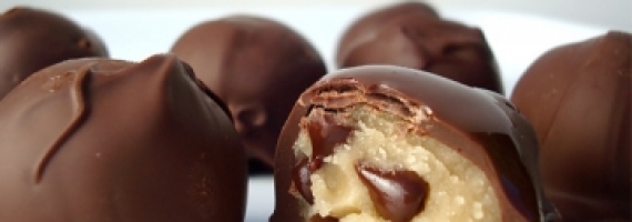 Chocolate Cookie Dough Truffles for Your Vegan Valentine!