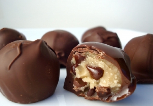 Chocolate Cookie Dough Truffles for Your Vegan Valentine!