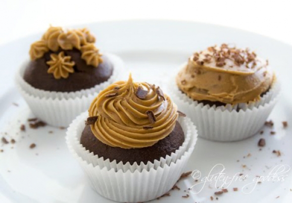 Perfect Vegan Combo — Chocolate Cupcakes with Coffee Icing!