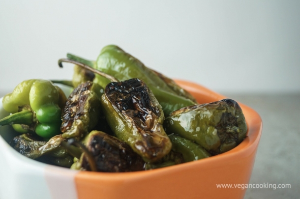 Roasted Sea Salt and Pepper Padron Peppers