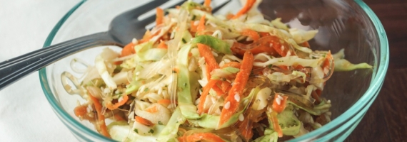 Kelp Noodle and Cabbage Salad