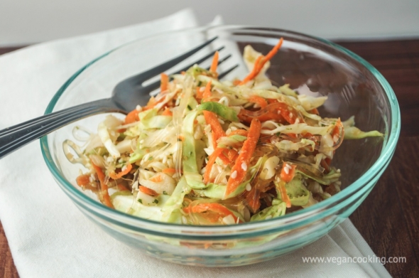 Kelp Noodle and Cabbage Salad