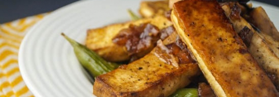 Sesame Tofu with Sugar Snap Peas Sesame Tofu with Sugar Snap Peas